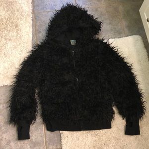 Too fast fur hoodie